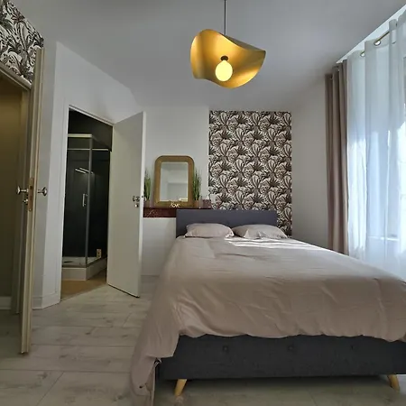 Chambre, Cuisine Et Salle De Bain Avec Balcon Sur Jardin Massey Appartement Tarbes